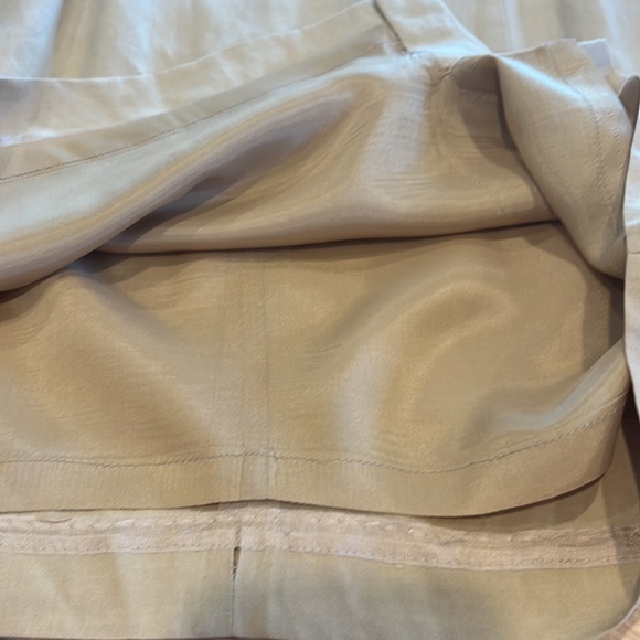 Vintage Silk and Linen Chelsea Cambell tan suit jacket and skirt - Picture 11 of 16